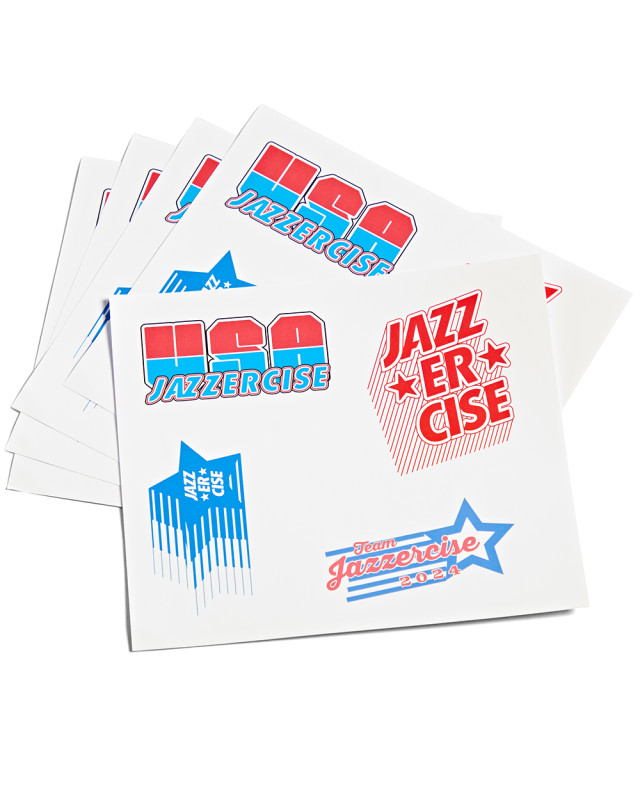 USA Sticker Sheet - JAZZERCISE