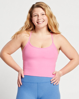 Pink Bloom Racerback Bra Top - BEYOND YOGA