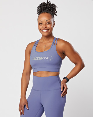 Ice Blue Interlink Bra Top - 90 DEGREE BY REFLEX